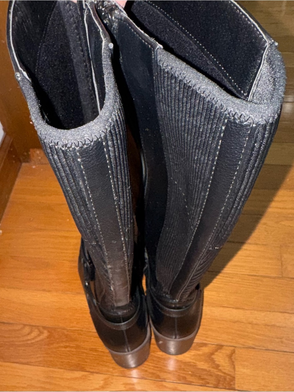 Sonoma Black Mid-Calf Block Heel Women's Boots - Picture 2 of 15